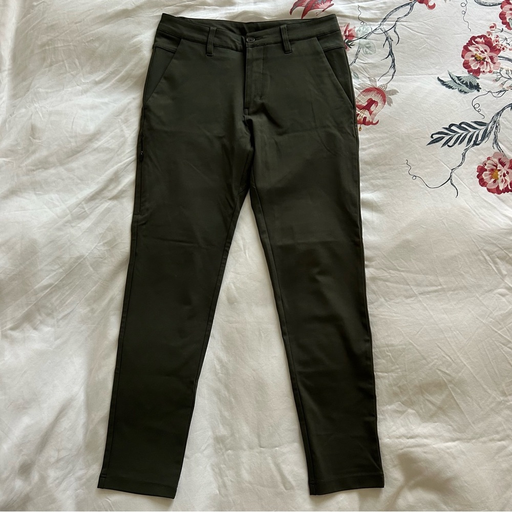 BYLT Basics men’s casual chino Everyday Pants 2.0 in dark olive green